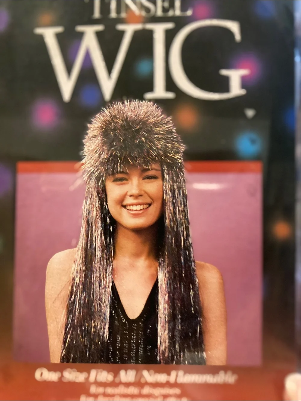 Vintage Fun World tinsel wig